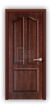 Дверь из массива сосны ECO 4324, покрытие - темно-коричневый лак, глухая - фото 1