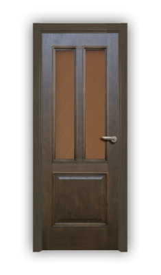 Дверь Velmi 08-144, цвет дуб тон 44, остекленная