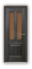 Дверь Velmi 08-5111, цвет дуб мореный, остекленная