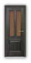 Дверь Velmi 08-5111, цвет дуб мореный, остекленная - превью фото 1