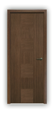 Дверь Standart 078, цвет орех, глухая - фото 1