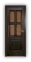 Дверь Velmi 07-123, цвет дуб черный, остекленная - превью фото 1