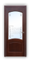 Дверь Neoclassic 821, цвет сапели, остекленная - превью фото 1