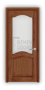 Дверь из массива сосны ECO 4233, покрытие - светло-коричневый лак, остекленная - превью фото 1