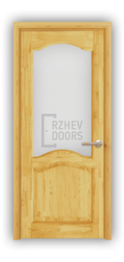 Дверь из массива сосны ECO 4231, покрытие - прозрачный лак, остекленная - фото 1