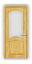 Дверь из массива сосны ECO 4231, покрытие - прозрачный лак, остекленная - превью фото 1