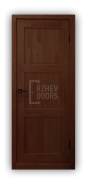 Дверь ECO 9341, покрытие - темно-коричневый лак, глухая - фото 1