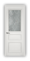 Дверь Velmi 02-603, цвет белая эмаль, остекленная - превью фото 1