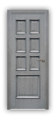 Дверь Velmi 09-109, цвет серая патина, глухая