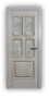 Дверь Velmi 07-701, цвет патина белая с золотом, остекленная - превью фото 1