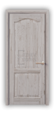 Дверь из массива сосны ECO 4222, покрытие - воск белый, глухая - фото 1
