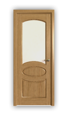 Дверь Classic 710, цвет дуб светлый, остекленная
