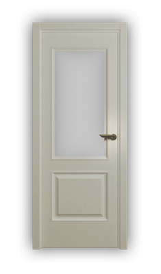Дверь Velmi 01-102, цвет эмаль ваниль, остекленная