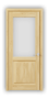 Дверь из массива сосны ECO 4210, без покрытия, остекленная - превью фото 1