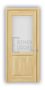 Дверь из массива сосны ECO 4210, без покрытия, остекленная - превью фото 1
