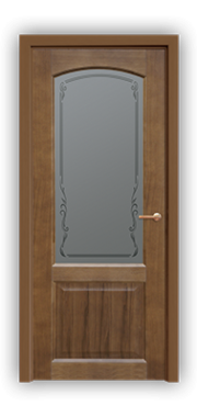 Дверь Neoclassic 812, цвет дуб тон 43, остекленная - фото 1