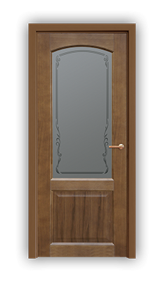 Дверь Neoclassic 812, цвет дуб тон 43, остекленная