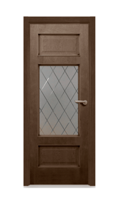 Дверь Velmi 03-144, цвет дуб тон 44, остекленная