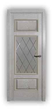 Дверь Velmi 03-701, цвет патина с золотом, остекленная - фото 1