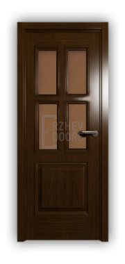 Дверь Velmi 07-146, цвет дуб тон 46, остекленная - фото 1
