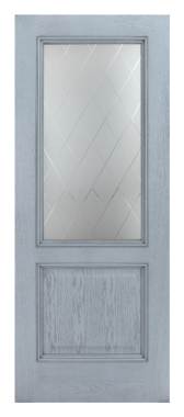 Дверь Velmi 01-109, цвет серая патина, остекленная - фото 2