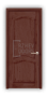 Дверь из массива сосны ECO 4234, покрытие темно-коричневый лак, глухая - превью фото 1