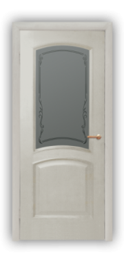 Дверь Elegance 01, цвет эмаль ваниль, остекленная - фото 1