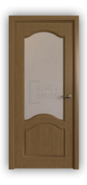Дверь Classic 232, цвет дуб тон 43, остекленная - фото 1
