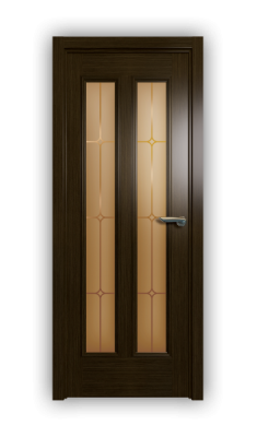 Дверь Velmi 05-146, цвет дуб тон 46, остекленная