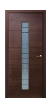 Дверь Scandi 061, цвет дуб коньячный, остекленная - фото 1