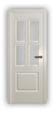 Дверь Velmi 07-102, цвет эмаль ваниль, остекленная - фото 1
