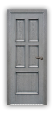 Дверь Velmi 07-109, цвет серая патина, глухая