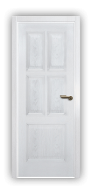 Дверь Velmi 07-709, цвет патина белая с серебром, глухая - фото 1