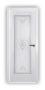 Дверь Velmi 04-709, цвет патина белая с серебром, остекленная - превью фото 1