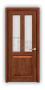 Дверь из массива сосны ECO 4323, покрытие - светло-коричневый лак, остекленная - превью фото 1