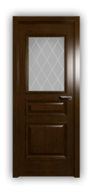 Дверь Velmi 02-146, цвет дуб тон 46, остекленная - фото 1
