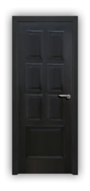 Дверь Velmi 09-123, цвет дуб черный, глухая - фото 1