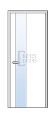 Дверь Nova 5129, цвет патина белая с серебром - фото 1