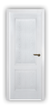 Дверь Velmi 01-709, цвет белая патина с серебром, глухая - фото 1